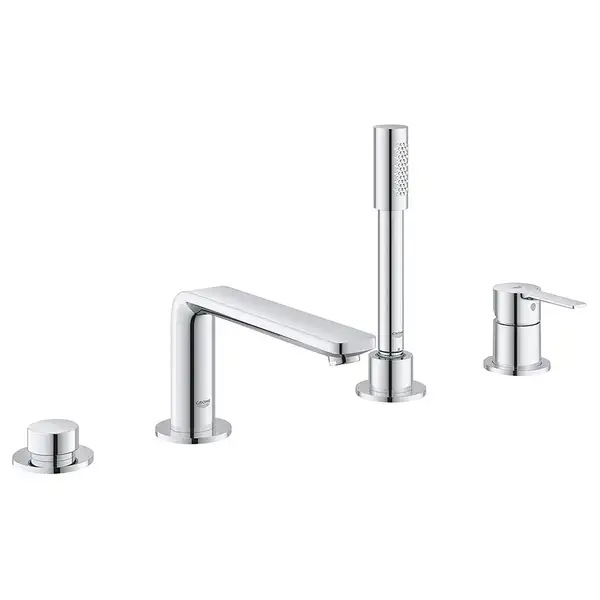 Смеситель однорычажный на борт ванны на 4 отверстия Grohe Lineare (цвет - хром) (19577001) фото 8 Aquada.com.ua