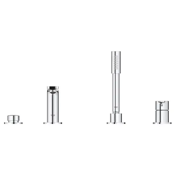 Смеситель однорычажный на борт ванны на 4 отверстия Grohe Lineare (цвет - хром) (19577001) фото 9 Aquada.com.ua
