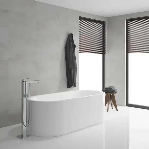 Grohe Eurocube Напольный смеситель для ванны, хром (23672001)