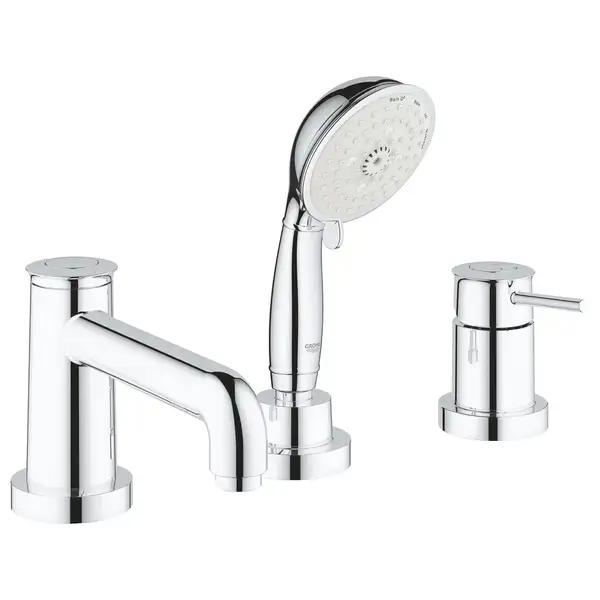 Смеситель на борт ванны Grohe Bau Classic (цвет - хром) (2511800A) фото 4 Aquada.com.ua