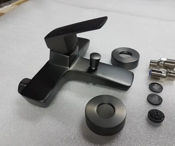 Смеситель для ванны Imprese Grafiky (цвет - black nickel) (ZMK041807040) фото 3 Aquada.com.ua