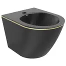 Подвесное биде MEXEN LENA BLACK MATT GOLD EDGE (MEX-35224875)