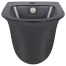 Биде подвесное Qtap Virgo 485х345х365 Matt black QT1855051FMB