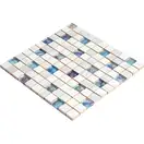 Мозаїка CM 3107 C3 Laterizio Griz-Laterizio Bianco-Line Glass 300x300x9 Котто Кераміка (СМ 325107)
