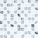 КОТТО КЕРАМІКА Мозаїка скляна GMP 0425013 С2 print 12/white mat 300x300 (кубик 2,5х2,5) Кераміка Лео УКРАЇНА