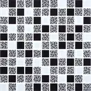 КОТТО КЕРАМІКА Мозаїка скляна GMP 0825011 С3 print 10/black /white 300 x 300 х 8   ( 25 х 25 ) Кераміка Лео УКРАЇНА