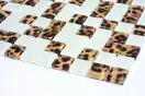 КОТТО КЕРАМІКА Мозаїка скляна GMP 0825044 С2 print 41/white mat 300x300 (кубик 2,5х2,5) Кераміка Лео УКРАЇНА
