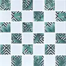 КОТТО КЕРАМІКА Мозаїка скляна GMP 0848024 СC print 24/ral 7047 300x300 (кубик 4,8х4,8) Кераміка Лео УКРАЇНА