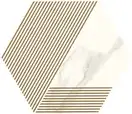 Декор Calacatta Hexagon A MAT 17,1x19,8 код 3775 Ceramika Paradyz (I-H-171X198-1-CALA.--A-N)