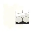 Мозаїка пресована Універсальна Bianco Hexagon 22x25,5 код 1887 Ceramika Paradyz (M-P-220X255-1-UNIW.BIHE)