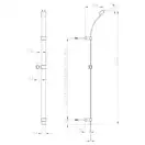 Душова стійка BOSSINI Flat One з лійкою 150см, хром (D45063) (D45063C00030013)