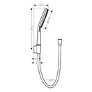 Душовий гарнітур Hansgrohe Raindance Alive Select S 3Jet EcoSmart, шланг 160 см, Brushed Bronze  24611140