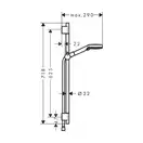 Hansgrohe Vernis Blend Душевой набор, черный (26423670)