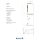 Душова стійка Fizz 6764087-00 1S 900 мм чорна Kludi НІМЕЧЧИНА