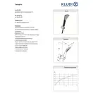 Душовий гарнітур Fizz 6765087-00 1S чорний мат Kludi НІМЕЧЧИНА