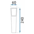 Душевая лейка REA ECO POWER + шланг + держатель хром (REA-P8586)