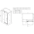 KOER SR SC02 Душова кабіна, хром (KR5355)