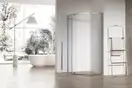 Душова кабіна без піддону Koer SR SC06-100x100x200-TR-01 прозоре скло Easy Clean 8мм, хром (KR5365)