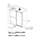 KOER SR SD06 Двері в нішу, прозоре скло, хром (KR5367)