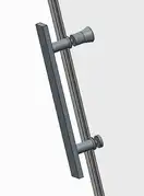 Koer SR SD01-120x200 Двері в нішу, графіт (KR5378)