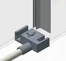 Koer SR SD01 Двері в нішу, прозоре скло, хром (KR5380)