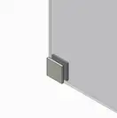 Koer SR SD02-140x200 Двері в нішу, прозоре скло, хром (KR5383)