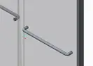 Koer SR SD03 Двері в нішу, прозоре скло Easy Clean, хром (KR5385)