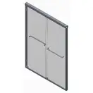 Koer SR SD03 Двері в нішу, прозоре скло Easy Clean, хром (KR5385)