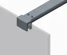 Душова перегородка Koer SR SP01-120x200-TR-01 Walk-In прозоре скло Easy Clean 8мм, хром (KR5394)
