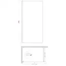 Душова перегородка Koer SR SP01-120x200-TR-01 Walk-In прозоре скло Easy Clean 8мм, хром (KR5394)