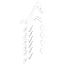 KOER SR SP02-100x200-TR-01 Душова перегородка, хром (KR5395)