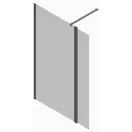 KOER SR SP03-120x200-TR-01 Перегородка Walk-In, хром (KR5398)