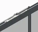 KOER SR SW05 Бічна стінка для душу, хром (KR5407)