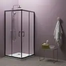 Kolpa San ECO QUAT BLACK TKK 90/K Душевая кабина, черная (515280)