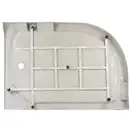 Душевая кабина Lidz Latwa SC120x85L.SAT.LOW.FR, стекло Frost 5мм, левая (LLSC12085LSATLOWFR)