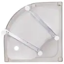 Набор Lidz душевая кабина Latwa SC80x80.SAT.HIGH.GR, стекло тонированное 4 мм + поддон с панелью Kupala (LLSC8080SATHIGHGR2SET)