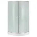 Набор Lidz душевая кабина Latwa SC80x80.SAT.LOW.FR, стекло Frost 4 мм + поддон Kupala (LLSC8080SATLOWFR2SET)