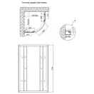 Душевая кабина Lidz Latwa SC80x80.SAT.MID.FR, стекло Frost 4 мм без поддона (LLSC8080SATMIDFR2)