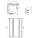 Душевая кабина Lidz Latwa SC90x90.SAT.LOW.FR, стекло Frost 4 мм без поддона (LLSC9090SATLOWFR2)