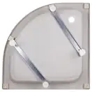Набор Lidz душевая кабина Latwa SC90x90.SAT.MID.GR, стекло тонированное 4 мм + поддон с панелью Kupala (LLSC9090SATMIDGR2SET)