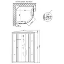 Душевой бокс Lidz Tani SB80x80.SAT.HIGH.GR, стекло тонированное 4 мм без поддона (LTSB8080SATHIGHGR)