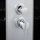 Набор Lidz душевой бокс Tani SB80x80.SAT.HIGH.GR, стекло тонированное 4 мм + поддон с панелью Kupala (LTSB8080SATHIGHGRSET)