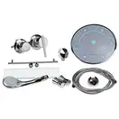 Набор Lidz душевой бокс Tani SB80x80.SAT.LOW.FR, стекло Frost 4 мм + поддон Kupala (LTSB8080SATLOWFR2SET)