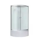 Набор Lidz душевой бокс Tani SB90x90.SAT.HIGH.FR, стекло Frost 4 мм + поддон с панелью Kupala (LTSB9090SATHIGHFR2SET)