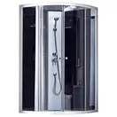 Душевой бокс Lidz Tani SB90x90.SAT.HIGH.GR, стекло тонированное 4 мм без поддона (LTSB9090SATHIGHGR2)