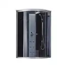 Гидромассажный бокс Lidz Tani SBM90x90.SAT.HIGH.GR, стекло тонированное 4 мм без поддона (LTSBM9090SATHIGHGR2)