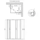 Душевая кабина Lidz Wawel SC100x80.SAT.LOW.FR, стекло Frost 5 мм без поддона (LWASC10080SATLOWFR2)