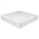 Набор Lidz душевая кабина Wawel SC80x80.SAT.LOW.FR, стекло Frost 4 мм + поддон Mazur (LWASC8080SATLOWFR2SET)