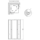 Душевая кабина Lidz Wawel SC80x80.SAT.LOW.GR, стекло тонированное 4 мм без поддона (LWASC8080SATLOWGR2)