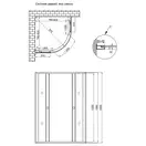 Душевая кабина Lidz Wieza SC80x80.SAT.HIGH.L, стекло Linie 4 мм без поддона (LWISC8080SATHIGHL2)